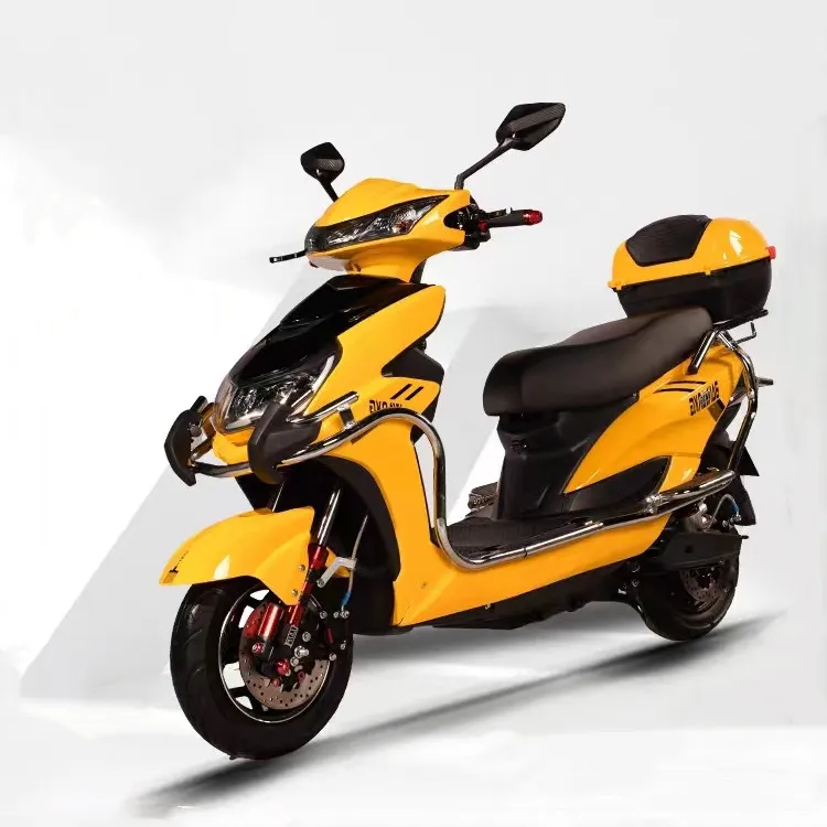 Yetişkinler için iki tekerlekli elektrikli Scooter ucuz güçlü elektrikli Moped motosiklet kaynağı Ckd elektrikli Scooter