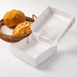 Tùy chỉnh mở cửa sổ bánh <span class=keywords><strong>pizza</strong></span> bao bì hộp sóng các tông màu trắng Flip-Top màu-in gấp hộp - Product Image 3