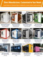 Maison Modulaire Écologique Démontable, Mini-Maison pour Jardin, Maison d'Invités au Design Moderne, Villa Préfabriquée en Conteneur, Cabane