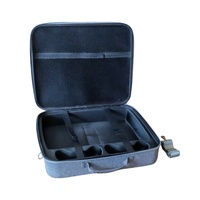 Sac de transport portable pour PS5 Control & 2 Controller Storage Case EVA Waterproof Shoulder Travel Handbag