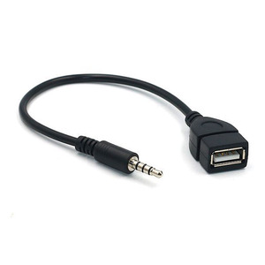 <span class=keywords><strong>Adaptateur</strong></span> de câble convertisseur de lecteur MP3 de voiture, prise <span class=keywords><strong>jack</strong></span> audio AUX mâle 3,5 mm <span class=keywords><strong>vers</strong></span> <span class=keywords><strong>USB</strong></span> 2.0 <span class=keywords><strong>femelle</strong></span> - Product Image 4