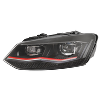 Feux de voiture LED dynamiques VW Polo 2011-2018 Vento, projecteur de phare rouge, DRL 6000k, neuf, 12V, 10000 lumens, automobile