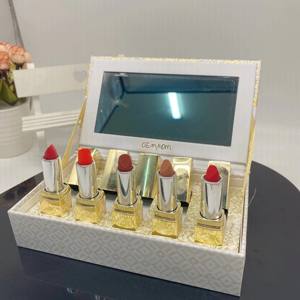 Luxury Brand Makeup Lipstick <b>Set</b> - Gold Tube Velvet Lipstick 1.5g X 5 Gift Box <b>Set</b> - Product Image 6
