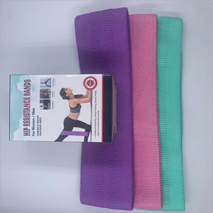 Bande de Résistance Hanche en Latex Tricoté pour Fitness, Remodelage Corporel, Squat et Yoga – Lot de Trois Couleurs - Product Image 4