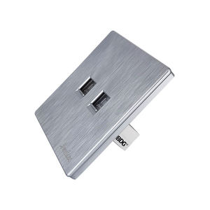 Ổ cắm TEL Ổ cắm đôi cực Switched phổ 13amp kim loại Ấn Độ nút điện tử Led chuyển đổi ánh sáng Tường - Product Image 3