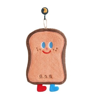 Venta caliente <span class=keywords><strong>toalla</strong></span> de mano bordada Linda caricatura colgante cocina inodoro absorbente de secado rápido suave grueso Coral polar - Product Image 5