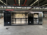 Grand magasin préfabriqué en conteneur, maison temporaire personnalisable, conteneur d'expédition préfabriqué de 3m/5,8m, conteneur portable personnalisé de 3m