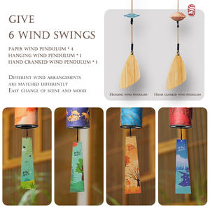 Hluru กระดิ่งลมไม้ไผ่8โทนเสียงบำบัดสำหรับทำสมาธิการตกแต่งบ้านเครื่องดนตรีกลางแจ้งของขวัญ - Product Image 4