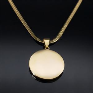 Collar de Diamantes Cultivados en Laboratorio con Cadena Fina de Serpiente de Acero Inoxidable, Antienvejecimiento, Religioso, para Hombres y Mujeres - Product Image 3