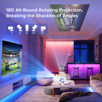 JUNUO HY300 Ultra Pro HY300+ Mini Projecteur Portable 4K 170 Lumens, Projection Sans Fil Wifi 6 pour Cinéma Maison Intérieur