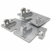 Pièces d'emboutissage de précision en tôle, support de montage en aluminium sur mesure, plaque de base, usinage CNC, OEM