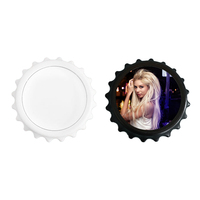 Logo personnalisé en plastique ABS ouvre-bouteille Sublimation vierge imprimable conception