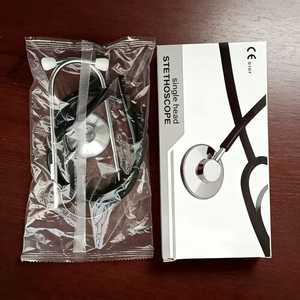 Stéthoscope à tête simple ou double, en métal et caoutchouc, vente en gros, stéthoscope en aluminium pour adultes et enfants - Product Image 3