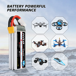 Batterie LiPo HRB 2S-6S 4000mAh 60C avec connecteurs T/<span class=keywords><strong>XT60</strong></span>/TR/<span class=keywords><strong>XT90</strong></span>/EC5 pour voiture RC, bateau, drone FPV et modèle réduit - Product Image 6