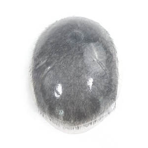 Toupet da <span class=keywords><strong>Uomo</strong></span> per Capelli Corti Sistema di Sostituzione Capillare Nero Naturale Base Interamente in PU Pelle Sottile Toupet in Capelli Umani 100% Veri per <span class=keywords><strong>Uomo</strong></span> - Product Image 5