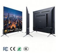 Téléviseur LED numérique intelligent Android 4K Ultra HD sans cadre de 55 pouces à fixation murale, angle de vision large et vibrant, pour le divertissement quotidien à la maison et au studio