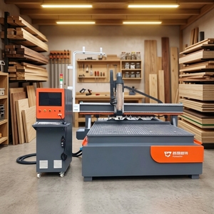 Machine CNC professionnelle de nesting pour le travail du bois à grande vitesse, dotée d'un broche pneumatique de 9 kW pour des opérations de découpe et de perçage de panneaux de haute précision - Product Image 1