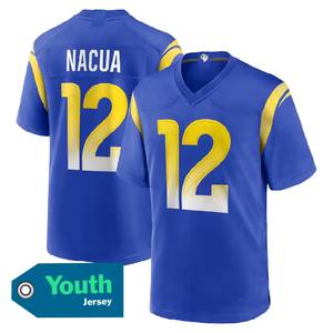 เสื้อเด็กทีมลอสแอนเจลิส 12 ปูก้า นาควา 17 ดาวันเต อดัมส์ 9 สแตฟฟอร์ด 8 #   เสื้อฟุตบอลอเมริกันแบบเย็บติดลายพิเศษ รุ่นลิมิเต็ดจากอเมริกา - Product Image 2