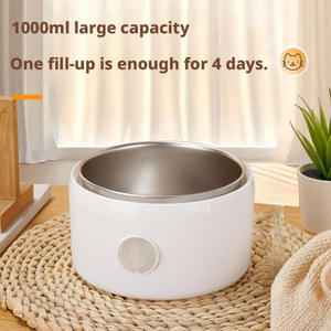 Automatico intelligente 1L acqua aerata ricca <span class=keywords><strong>di</strong></span> ossigeno Anti-secco brucia in acciaio inox gatto fontana <span class=keywords><strong>di</strong></span> acqua per la casa e appartamento - Product Image 4