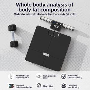 Único OEM/ODM Inteligente Digital Banheiro Escala Azul Elétrico Dente 180kg Capacidade de Vidro Gordura Corporal Medição Personenwaage - Product Image 3