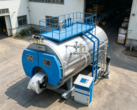 Chaudière à vapeur horizontale automatique à gaz naturel et mazout de 2 tonnes, haute efficacité, facile à utiliser, best-seller pour l'industrie alimentaire