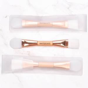แปรงไม้มาส์กหน้าซิลิโคนสองชั้นแปรงทาครีมสีเบจสีเบจสีเบจสีขาว - Product Image 5