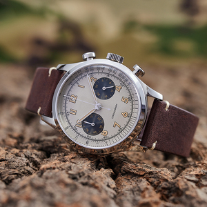 Montre de sport personnalisée de haute qualité pour homme, en acier inoxydable 316l, japon, chronographe, tachymètre, quartz <span class=keywords><strong>vk64</strong></span>, fluorober - Product Image 5
