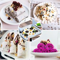 Machine à glace instantanée, glace roulée, acier inoxydable de qualité alimentaire, machine à glace roulée, parfaite pour le yogourt glacé