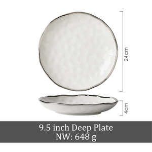 Juego de Vajilla de Lujo para Hotel, Restaurante y Hogar, Tazón, Plato, Cuchara, Utensilios de Cocina, Vajilla Moderna de Cerámica, Juego de Cubiertos - Product Image 4