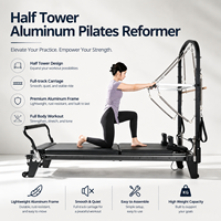 Lit de Pilates à rail complet facile à assembler avec demi-tour pour l'entraînement de force