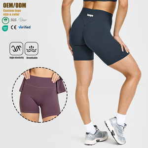 Short de sport respirant pour <span class=keywords><strong>femme</strong></span>, leggings de yoga, gym, fitness, anti-rides, taille haute, amincissant, pour la randonnée en plein air - Product Image 2