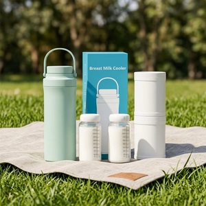 Borraccia Termica Portatile LFGB per Latte Materno, Capacità 650ml, Refrigeratore per Latte Materno da Viaggio per Mamme 360 °   Il raffreddamento mantiene il latte fresco - Product Image 1