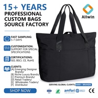 Sac fourre-tout personnalisé pour femmes, sac fourre-tout pliable avec fermeture éclair, sac à bandoulière de voyage, sac à main pour le travail