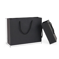 Sac en papier kraft épais personnalisé avec poignée en ruban, couleur au choix, recyclable, pour cadeaux de mariage