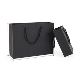 Màu sắc tùy chỉnh Lấy đi Túi giấy có thể tái chế mua sắm túi giấy có tay cầm ruy băng cho món quà cưới dày túi giấy chất lượng cao - Product Image 4