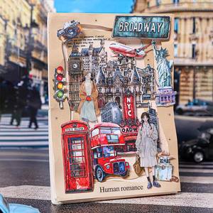 10 pegatinas por paquete Global Travel Series Tema de <span class=keywords><strong>viaje</strong></span> Manual europeo Pegatinas vintage - Product Image 4