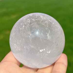 Esfera de Cristal de Cuarzo Natural Transparente al por Mayor, Esfera de Cristal Blanco Pulido, Piedra Curativa para Decoración del Hogar - Product Image 4