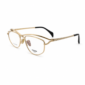 <span class=keywords><strong>YOUMA</strong></span> SPACE Damen-Lesebrille aus reinem Titan, luxuriöse Rahmen, schwebende Doppelbrille, laserfiligran, 55-17-140 mm Brillengestelle - Product Image 1