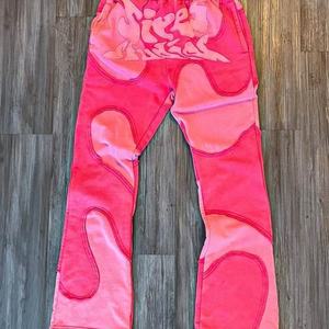 Ensemble survêtement en molleton français avec broderie appliquée en tissu délavé, broderie appliquée, pantalon de survêtement et sweat-shirt - Product Image 5