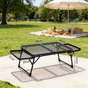 Table pliante d'extérieur robuste pour usage commercial, table en aluminium résistante aux intempéries pour restaurants, cafés et locations d'événements - Product Image 1