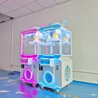 Machine d'arcade à monnayeur 40 clips avec éclairage LED intégral, multiples modes de paiement, pour centre commercial, en métal, version anglaise