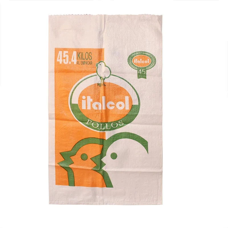 Лидер продаж на рынке Колумбии, Полипропиленовый плетеный мешок для пшеничной муки, пакет для кормления животных