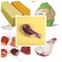 Bolsa Termoencogible Transparente de Plástico LDPE para Carne Fresca, Queso, Leche y Alimentos para Mascotas, con Protección Anti-UV