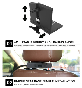 Cina caffè pieghevole multifunzione auto sedile posteriore <span class=keywords><strong>da</strong></span> pranzo <span class=keywords><strong>tavolo</strong></span> vassoio del computer portatile - Product Image 4