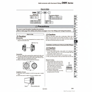 DMK12P-04-C1 pneumatique SMC Pièce pneumatique multi-connecteurs - Product Image 1