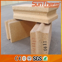 Brique réfractaire en argile réfractaire SUNTHERM, résistance à la chaleur de 1670°C, teneur en Al2O3 de 35%