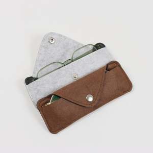 Pochette de lunettes de soleil portable téléphone portable lunettes pochette souple sac lunettes feutre pochette - Product Image 5