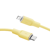 CE FCC PD 27W 20W Silicone Liquide Souple Charge Rapide Câble de Données Fil Macaron Chargeur pour iPhone 7 8 Plus X 12 13 14 Pro Max ipad