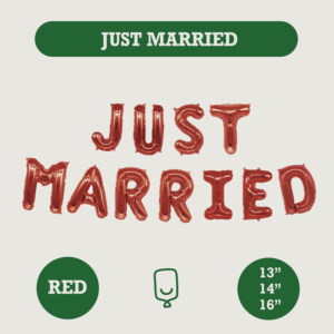 Banner Palloncini Foil Just Married Oggi Sposi Produttore Personalizzato OEM Mylar Fabbrica Auditata FAMA BSCI - Product Image 4