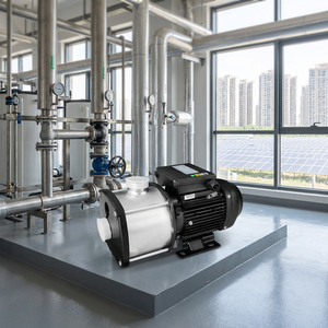 Pompe à plusieurs étages horizontale en acier inoxydable SUOU CMI série 2, pompe industrielle et commerciale pour le transfert de fluides à haute pression - Product Image 5
